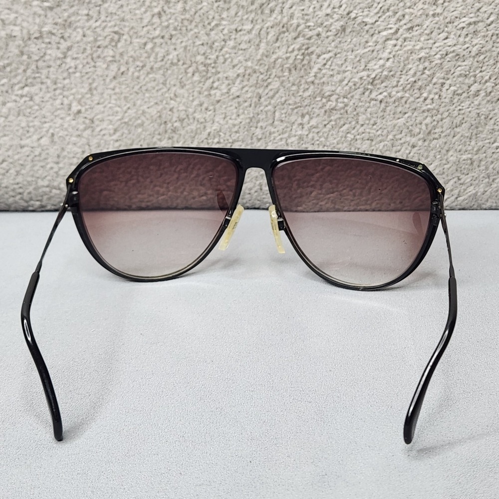 Vintage Silhouette Eyeglasses Black Gold Rare Unique Sunglasses Frames Only - Picture 8 of 10